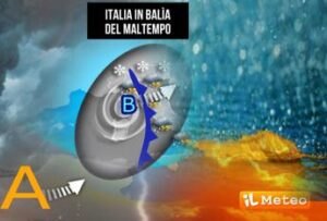Italia in balìa del maltempo: pioggia, vento e neve fino al weekend