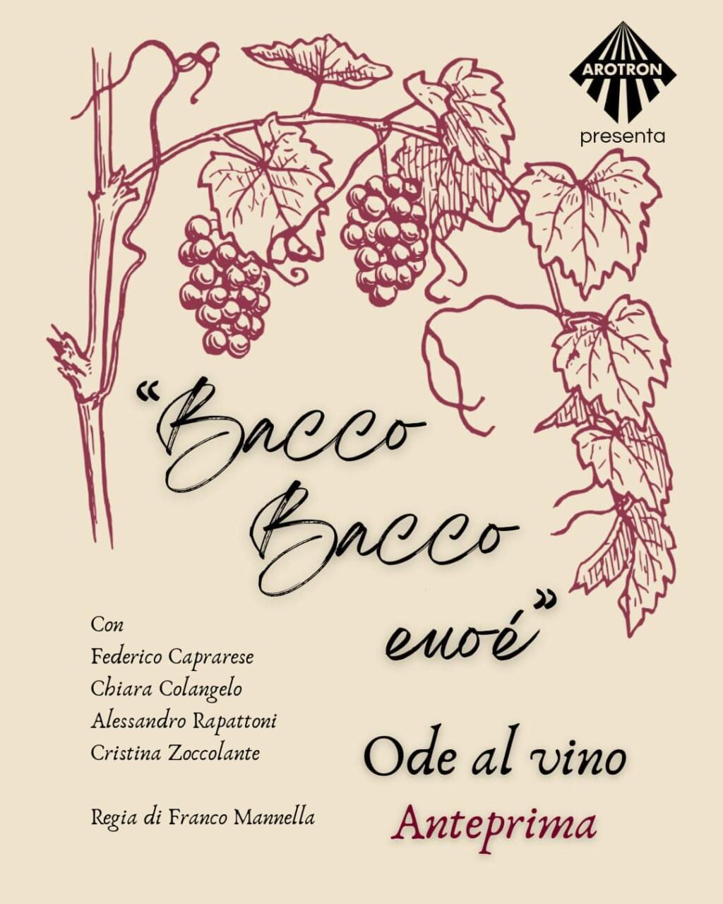 Borgo DiVino a Pianella, l'inno al vino di Arotron con "Bacco Bacco euoé"
