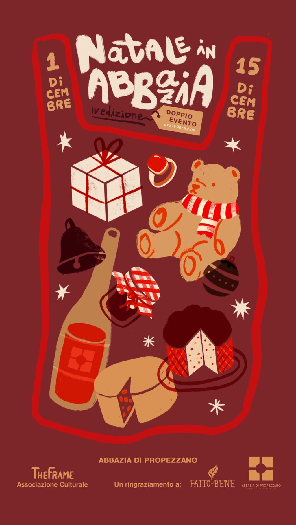 Natale in Abbazia, a Propezzano mostra-mercato, street food e musica