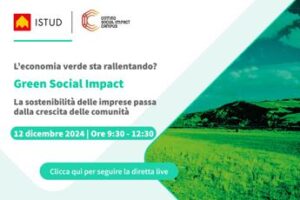 Green social impact. La sostenibilità delle imprese passa dalla crescita delle comunità – Diretta il 12 dicembre dalle 9:30