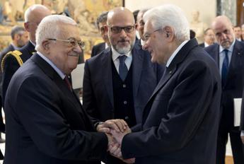 Mattarella riceve Mahmoud Abbas: “Soluzione due popoli e due Stati sia immediata”