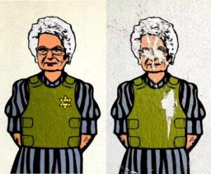 Milano, rimosso il murale sull’antisemitismo dedicato a Liliana Segre