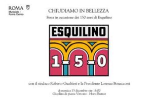 Roma, domani festa finale per 150 anni dell’Esquilino