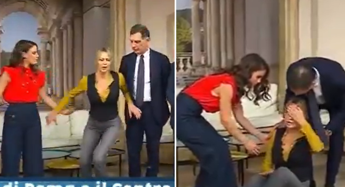 Anna Falchi ha un malore in diretta, il video a ‘I fatti vostri’: cosa è successo