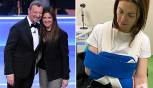 Giovanna Civitillo, incidente per la moglie di Amadeus: “Poteva andare molto peggio”