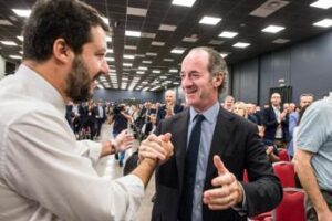 Lega: “Totale sintonia Salvini-Zaia. In Veneto buon governo, squadra che vince non si cambia”