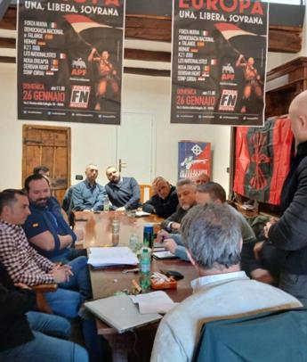 Nazionalisti europei, raduno domani in nuova sede Forza Nuova a Roma