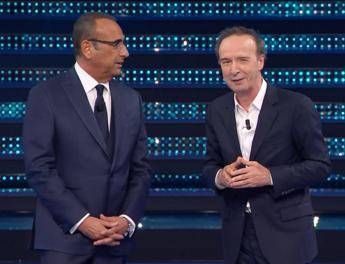 Benigni, lo show a Sanremo: “Musk ama il Festival, è innamorato di Giorgia”