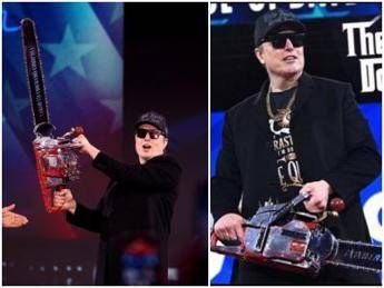 Elon Musk, il ‘Dogefather’: miliardario cambia la foto X e ora impugna motosega