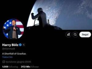 Musk cambia nome su X, ritorna ‘Harry Bōlz’