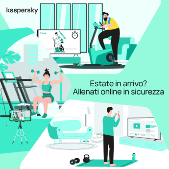 Estate in arrivo? Allenati online proteggendo i tuoi dati con i consigli di Kaspersky