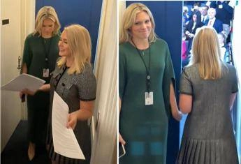 “Gesù, fammi parlare bene”, la preghiera della portavoce di Trump per la conferenza – Video