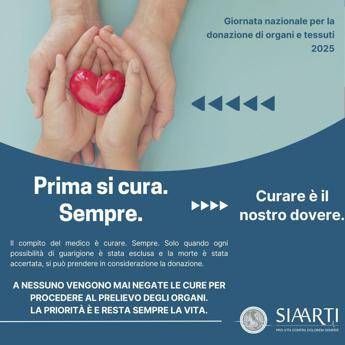 Trapianti, allarme anestesisti: “Il 40% degli italiani dice no alla donazione di organi”