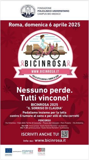 Tutti in sella con il Campus Bio-Medico contro cancro al seno, domenica a Roma torna ‘Bicinrosa’