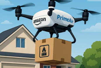 Amazon, consegne di smartphone con drone in meno di un’ora