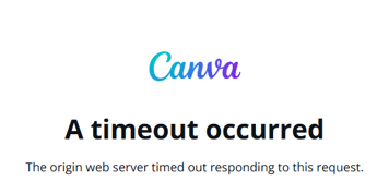 Canva down, la piattaforma di progettazione grafica non è raggiungibile