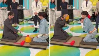 Damiano David e la tv giapponese, morra cinese e martellate – Video