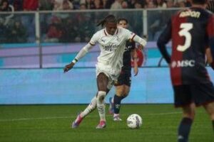 Genoa-Milan 1-2, rete di Leao e autogol di Frendrup
