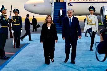 Meloni in Kazakistan: “Momento storico, primo vertice tra Italia e 5 Nazioni Asia Centrale”