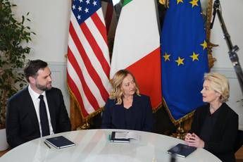 Meloni incontra Vance e von der Leyen: “Spero oggi sia nuovo inizio”