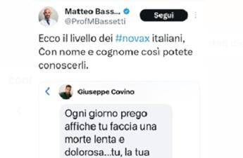 “Una morte lenta e dolorosa”, minacce e insulti a Bassetti: lui pubblica post dell’autore