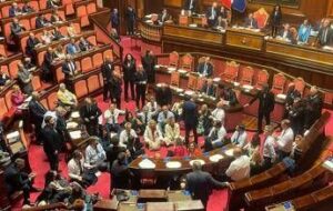 Dl sicurezza, ok con fiducia: in Senato è quasi rissa