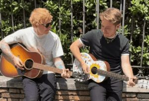 Ed Sheeran e Alfa cantano e suonano insieme, duetto inaspettato a Roma – Video