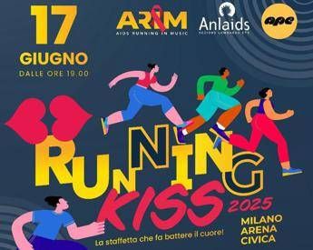 Hiv, staffetta del bacio contro i pregiudizi, a Milano torna Arim Running Kiss