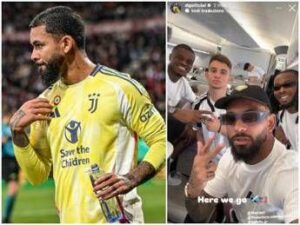 Juventus, gaffe di Douglas Luiz: posta foto con Thuram, ma tagga l’attaccante dell’Inter