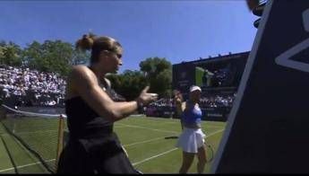 Tensione al Wta di Amburgo, lite sottorete tra Sakkari e Putintseva – Video
