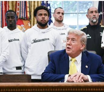 Trump riceve la Juve, Weah: “Sorpresa strana, non emozionante” – Video