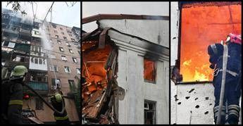 Ucraina, attacchi russi a Kherson e Kharkiv: 5 morti. Zelensky: “Putin assassino di bambini”