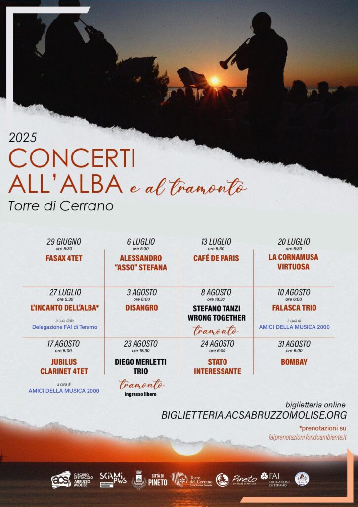 Torre del Cerrano torna a ospitare i Concerti all'Alba