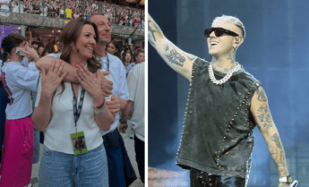 Amadeus al concerto di Lazza a San Siro, la ‘frecciatina’ sui social