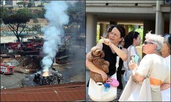 Esplosione a Roma, tecnici Arpa sul posto per analisi aria. Protezione civile: “State a casa con finestre chiuse”