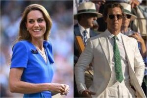 Kate Middleton alla finale di Wimbledon, gesto da ‘gentleman’ di McConaughey