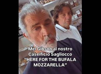 Mel Gibson nel casertano, l’attore pazzo per la mozzarella di bufala