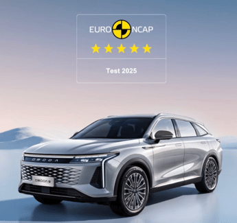 Omoda 9 Super Hybrid ottiene il massimo punteggio e 5 stelle EuroNCAP