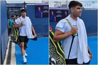 Alcaraz, primo allenamento a Cincinnati: parte la sfida a Sinner