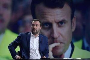 Salvini-Macron, Lega: “Basta smentire truppe Ue in Ucraina e caso è chiuso”. Forza Italia: “Politica estera spetta a Meloni e Tajani”