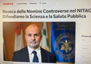 Vaccini, quasi 6mila firme per revocare dal Nitag Paolo Bellavite e Eugenio Serravalle