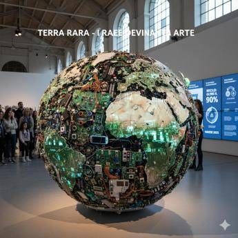 A Varese i rifiuti elettronici diventano un’opera d’arte