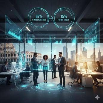 AI nelle aziende italiane: il 67% la adotta, ma solo il 15% è “a prova di futuro”
