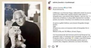 Armani, Benedusi: “Era come fotografare Dio, con lui finisce un mondo”