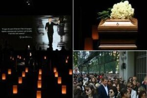 Armani, aperta camera ardente: teatro al buio e un tappeto di lanterne