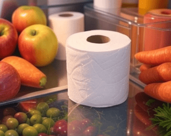 Carta igienica in frigo, l’idea per conservare meglio frutta e verdura
