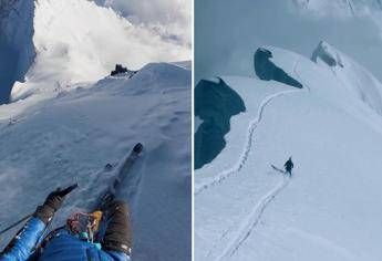 Con gli sci e senza ossigeno giù dall’Everest, l’impresa di Bargiel