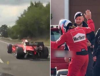 In autostrada con una Formula 1, arrestato il ‘pilota fantasma’