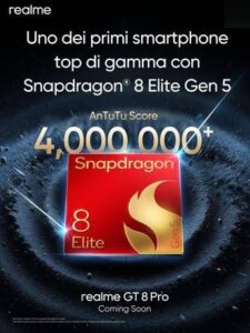 Realme GT 8 Pro, in arrivo il flagship con Snapdragon 8