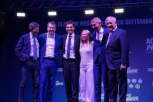 Regionali Marche, Meloni ad Ancona per Acquaroli: “Italiani ancora con noi, saremo terzo governo più longevo”